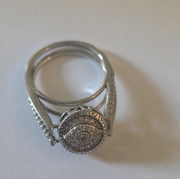 Evil Eye Ring, 925 Sterling Silver Reversible Size 7 - Picture 3 of 9